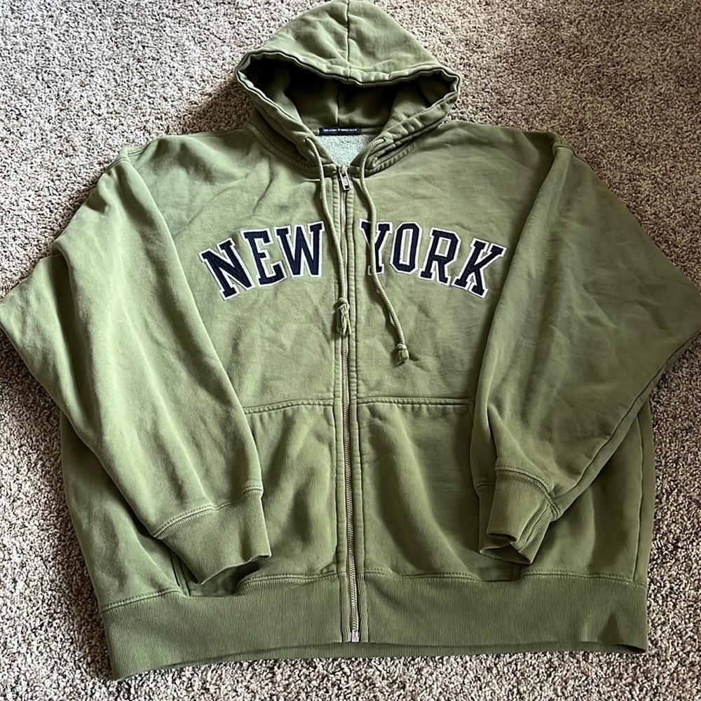 Brandy Melville full zip hoodie